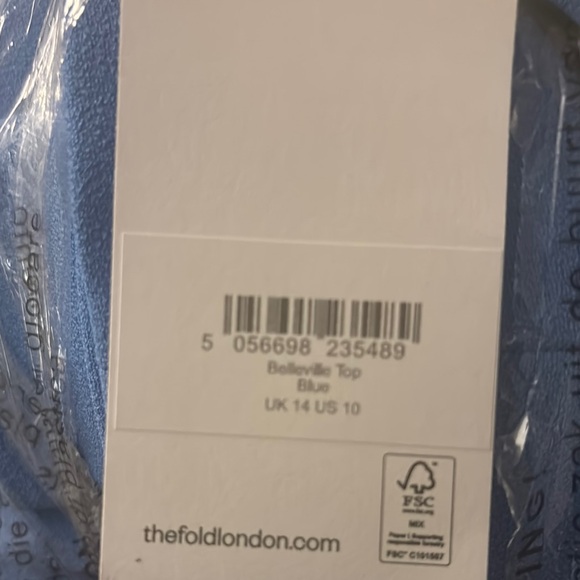 THE FOLD LONDON - Belleville Sculpt Stretch Crepe Top - Picture 7 of 7